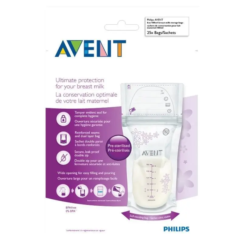 Avent Milk Storage Bags - 25 Pack