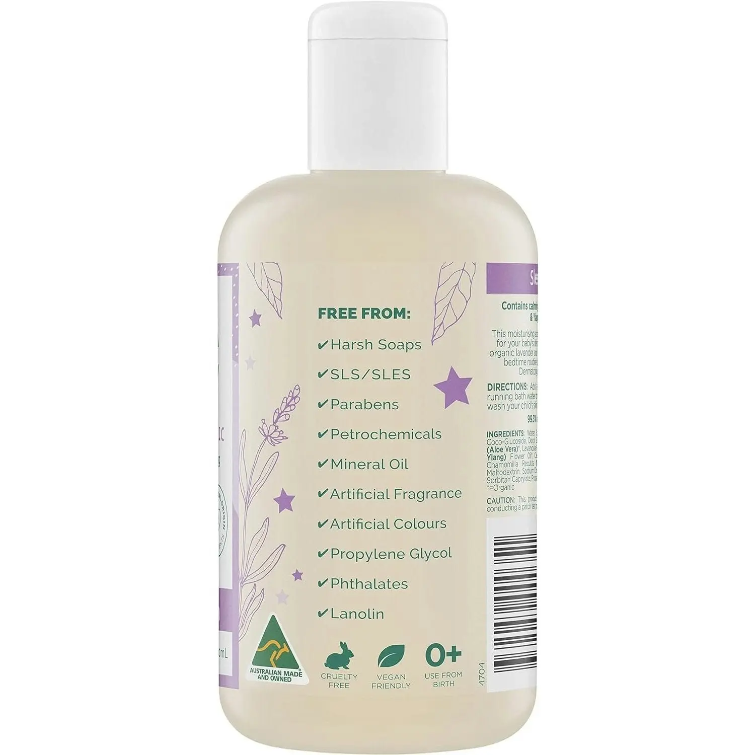 Gaia Natural Baby Sleeptime Bath Wash 250ml