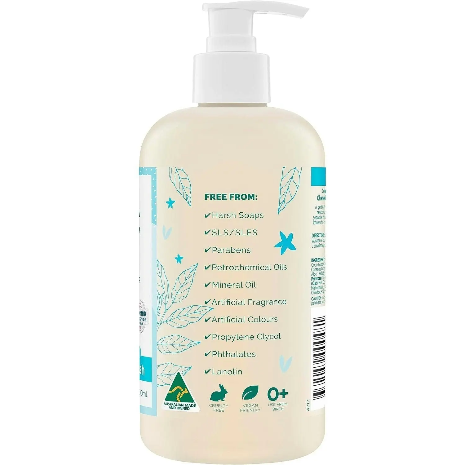 Gaia Natural Baby Hair & Body Wash 500ml