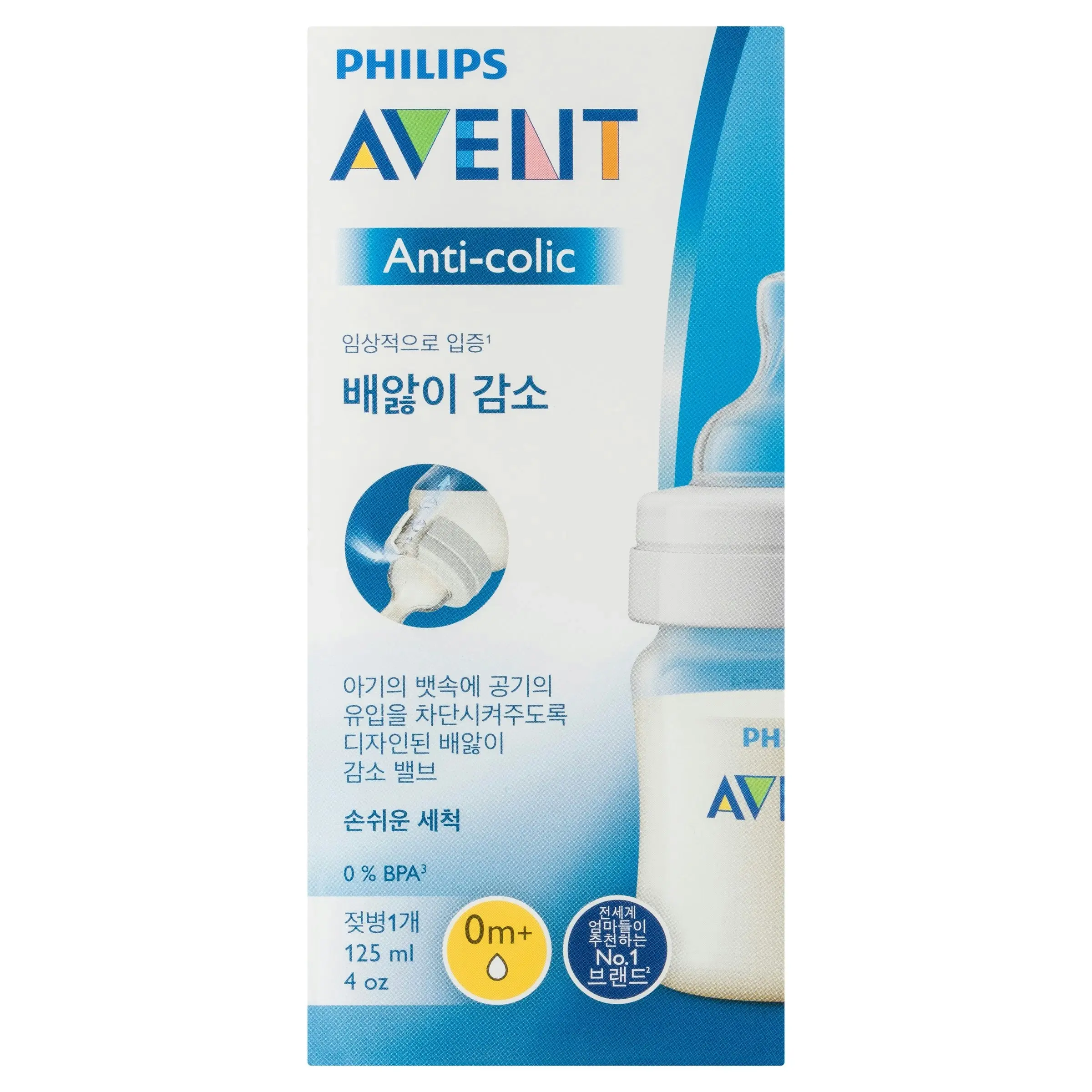 Avent Feeding Bottle Anti-colic 125ml Single