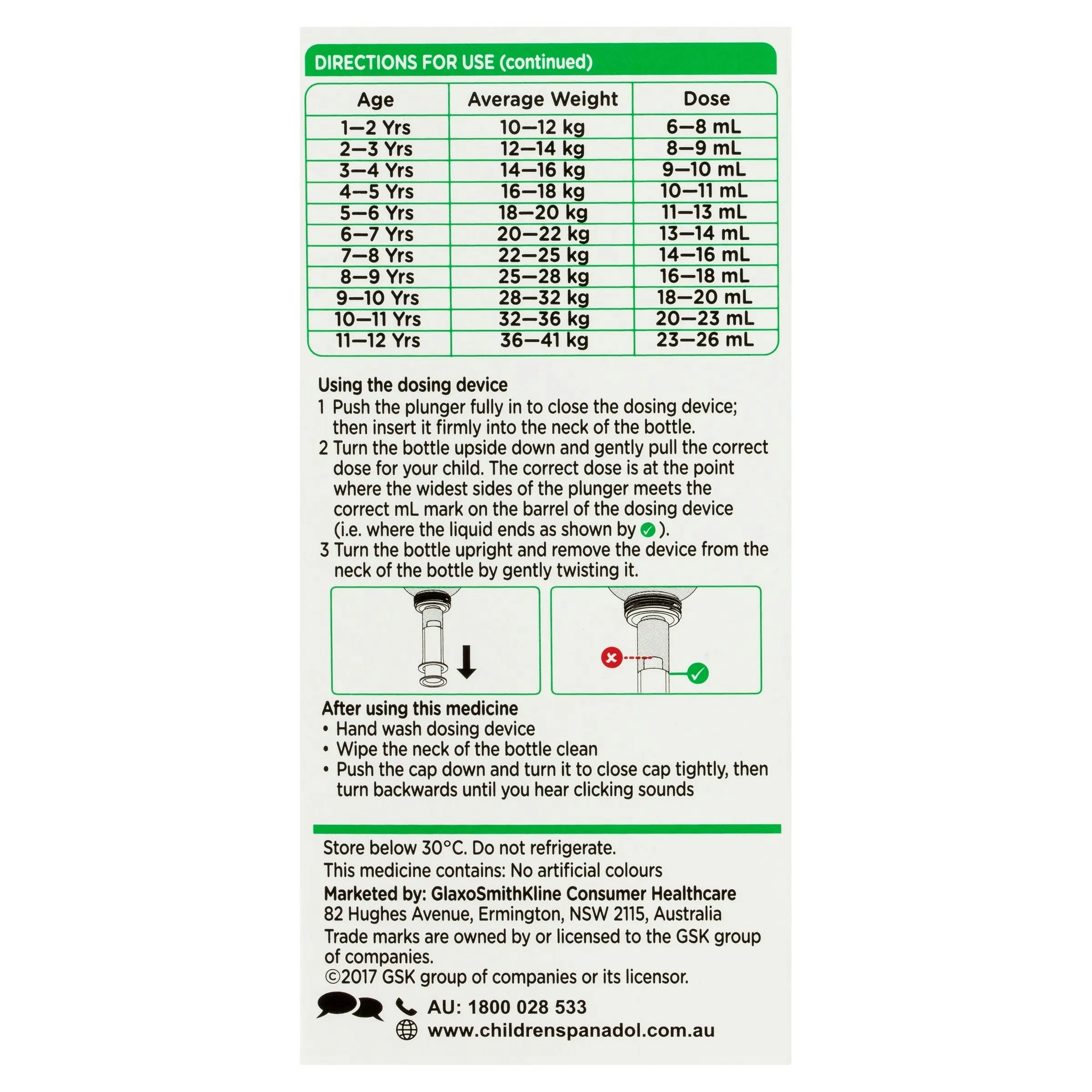 Panadol Children 1-5 Years Suspension, Fever & Pain Relief, Strawberry Flavour 100 mL