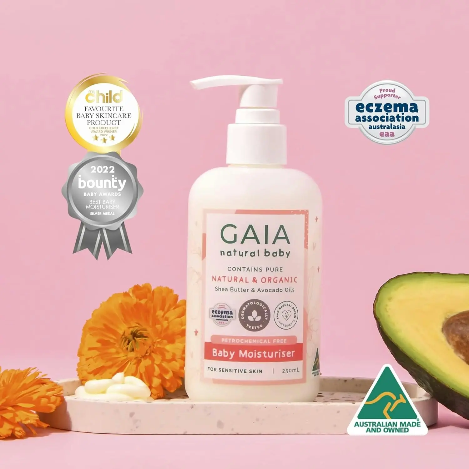 Gaia Natural Baby Moisturiser 500ml