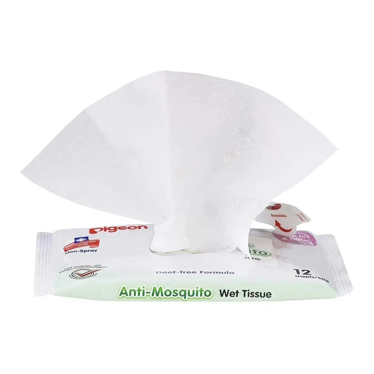 PIGEON Anti-Mosquito Wipes 12 Pack