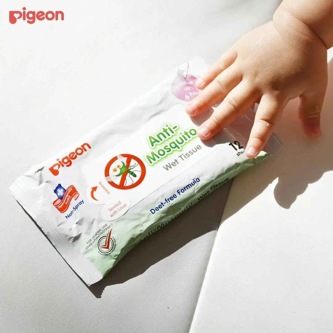 PIGEON Anti-Mosquito Wipes 12 Pack