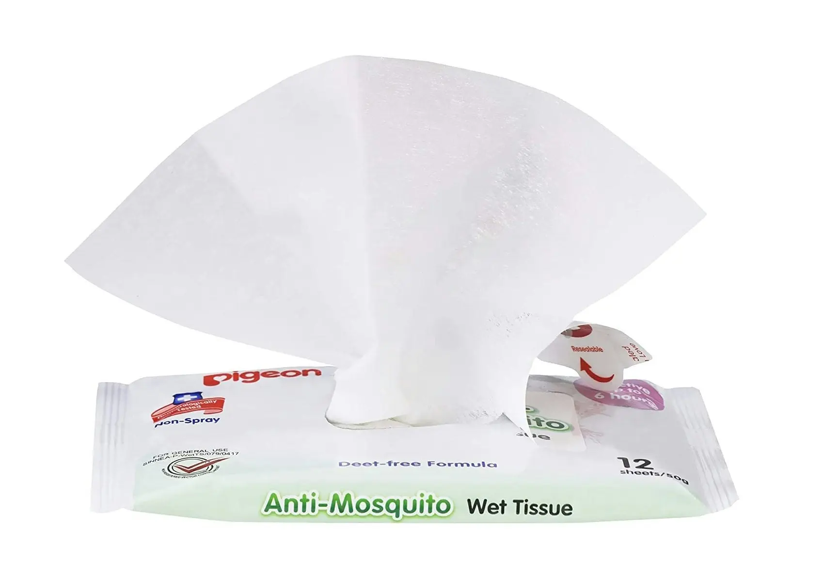 PIGEON Anti-Mosquito Wipes 12 Pack