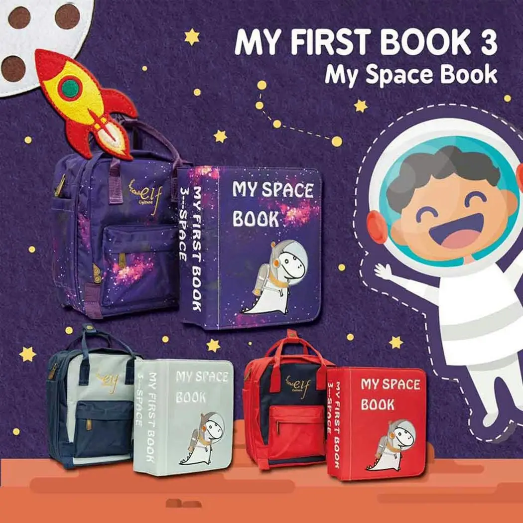 My First Book My Space Book Red Montessori Education Kids Gift Books