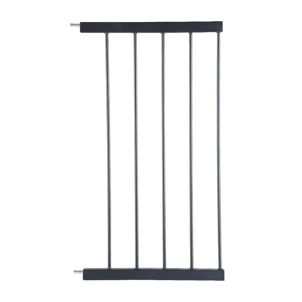 Levede Baby Safety Gate Adjustable Pet Stair Barrier 45cm Door Extension Black