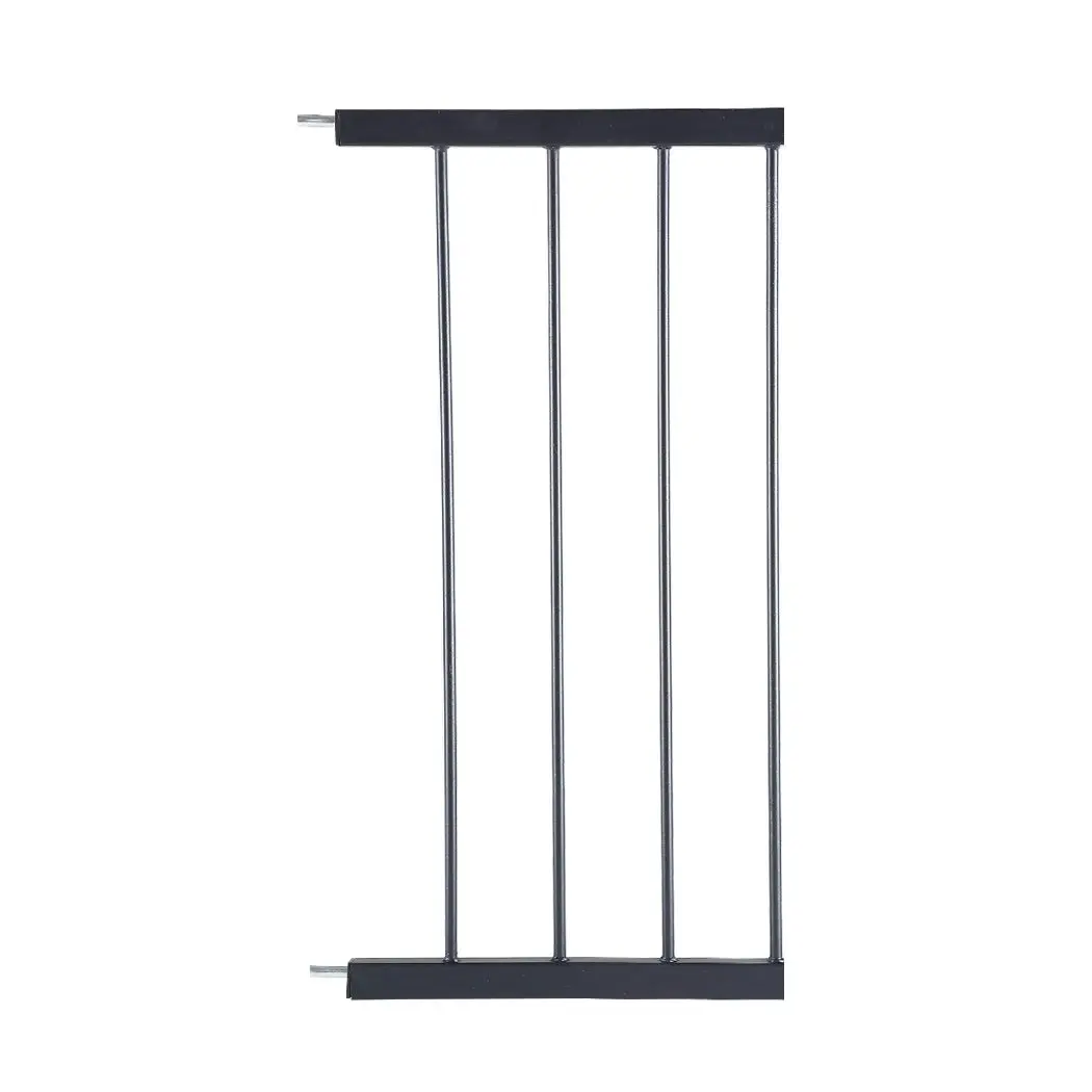 Levede Baby Safety Gate Adjustable Pet Stair Barrier 30cm Door Extension Black