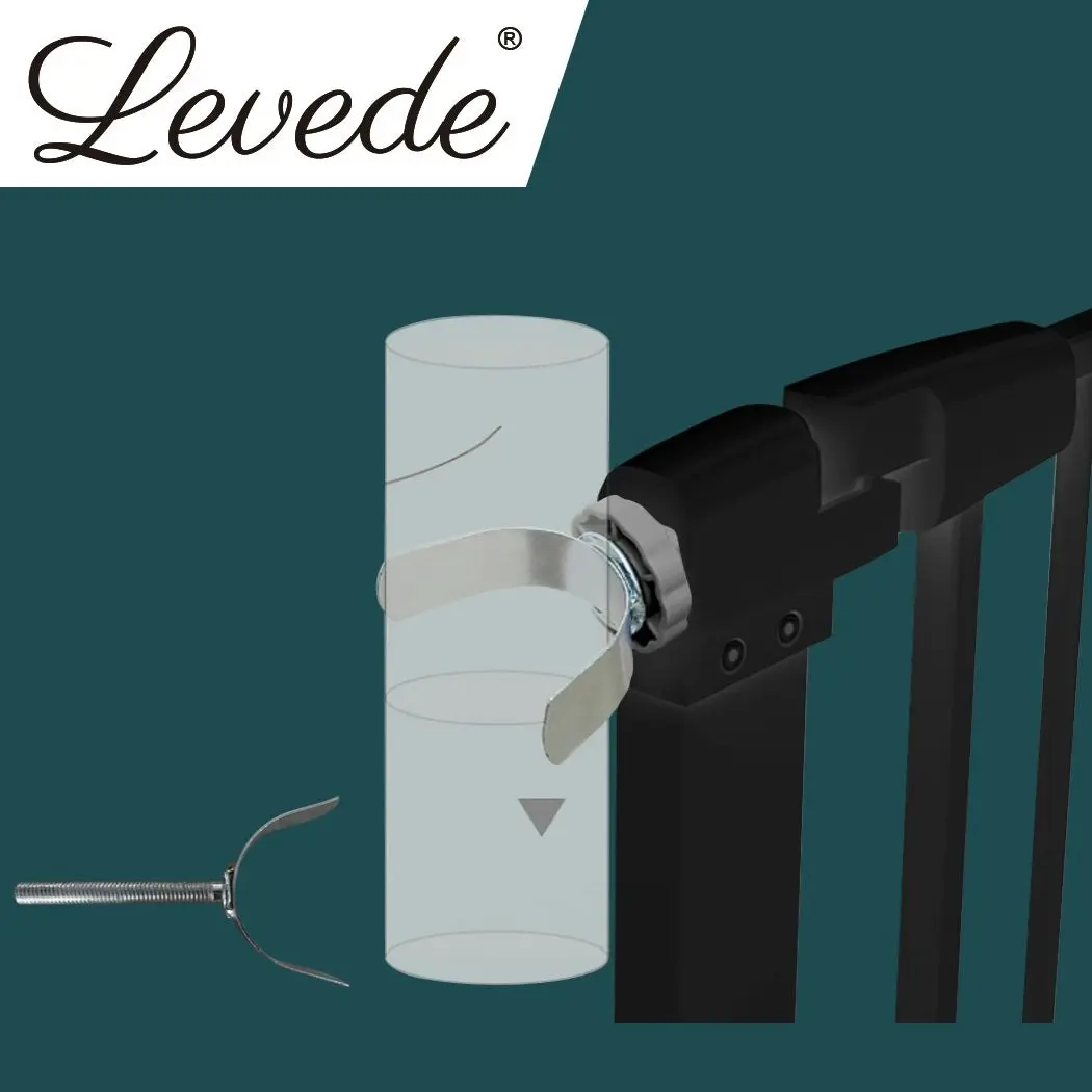 Levede Baby Safety Gate U Style Adaptor Kids Pet Security Stair Door Barrier