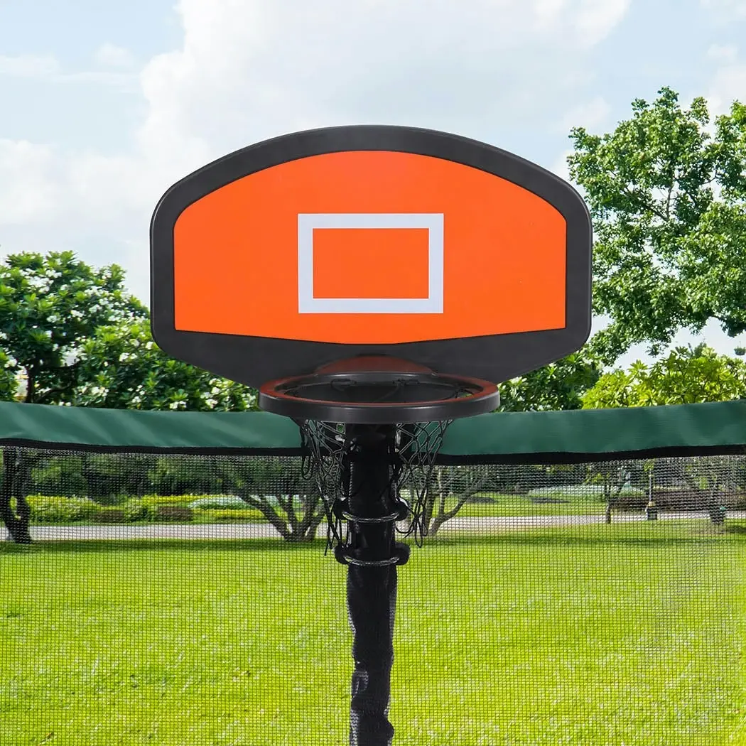 Centra Trampoline Basketball Set Kids Basketball Hoop Ring Backboard Pump Ball