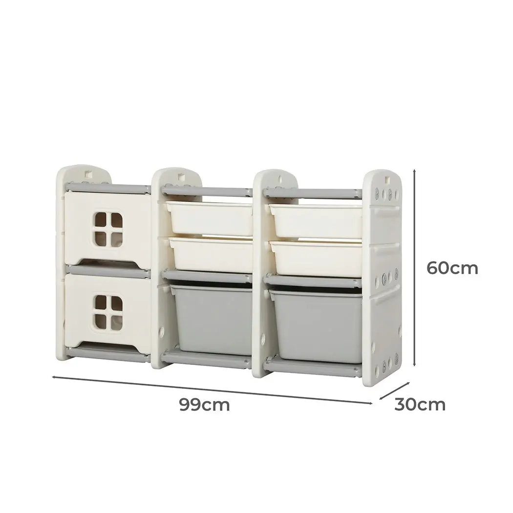 BoPeep Drawer Storage Cabinet Classified Toy Storage Rack Multi-layer 6 Cells