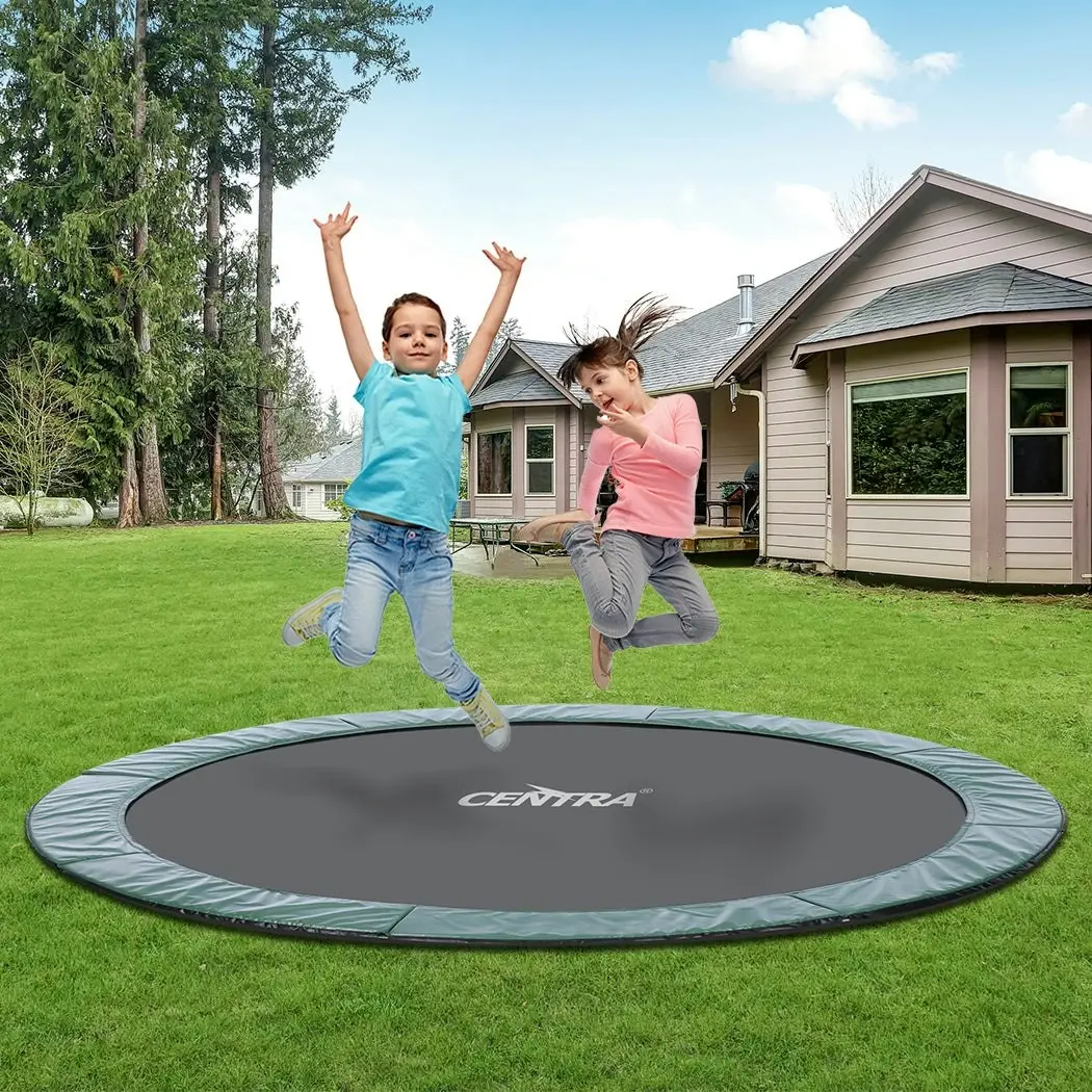 Centra Round In-Ground Trampoline Outdoor Kids Jumping Area Safety Mat 10FT