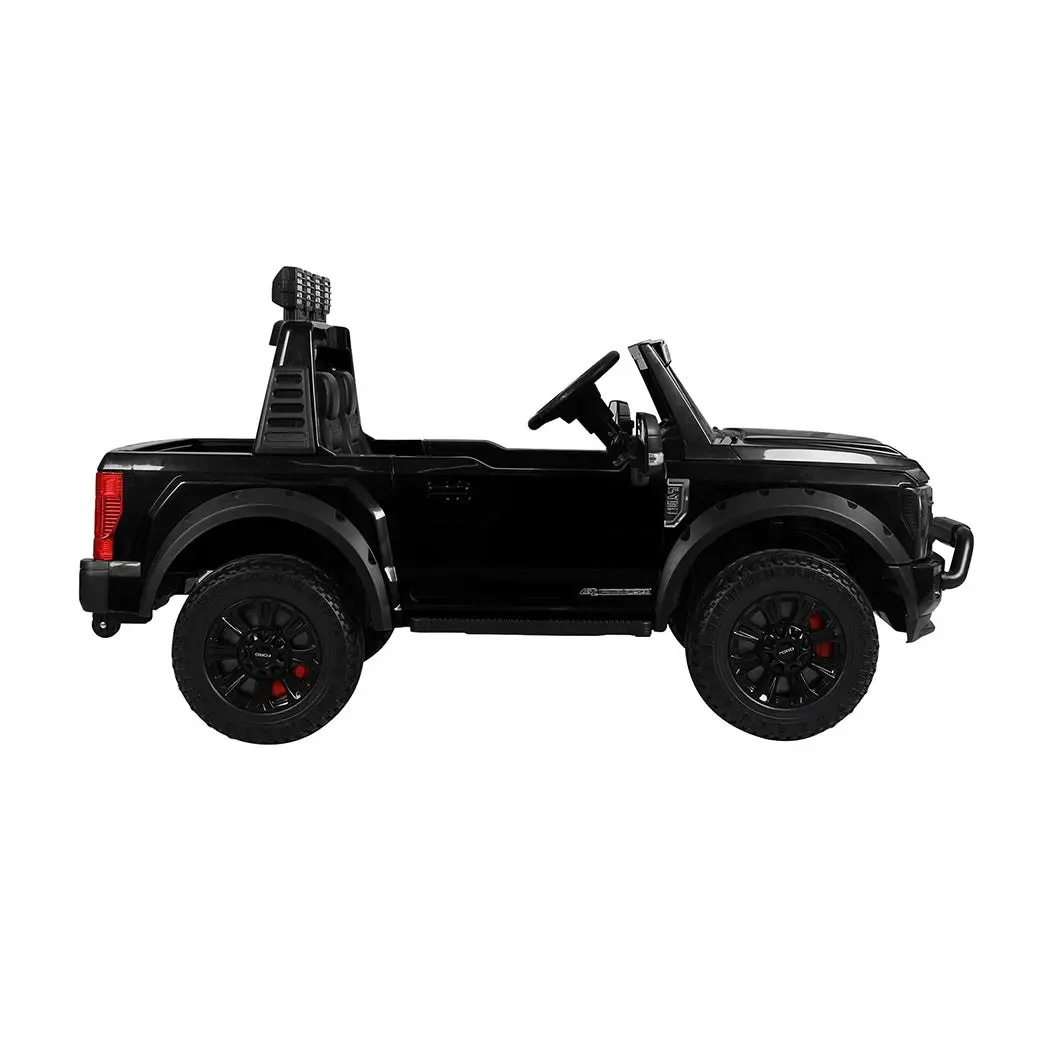 Kids Ride On Car Licensed Ford Super Duty 50W Electric Toy Remote Control Black