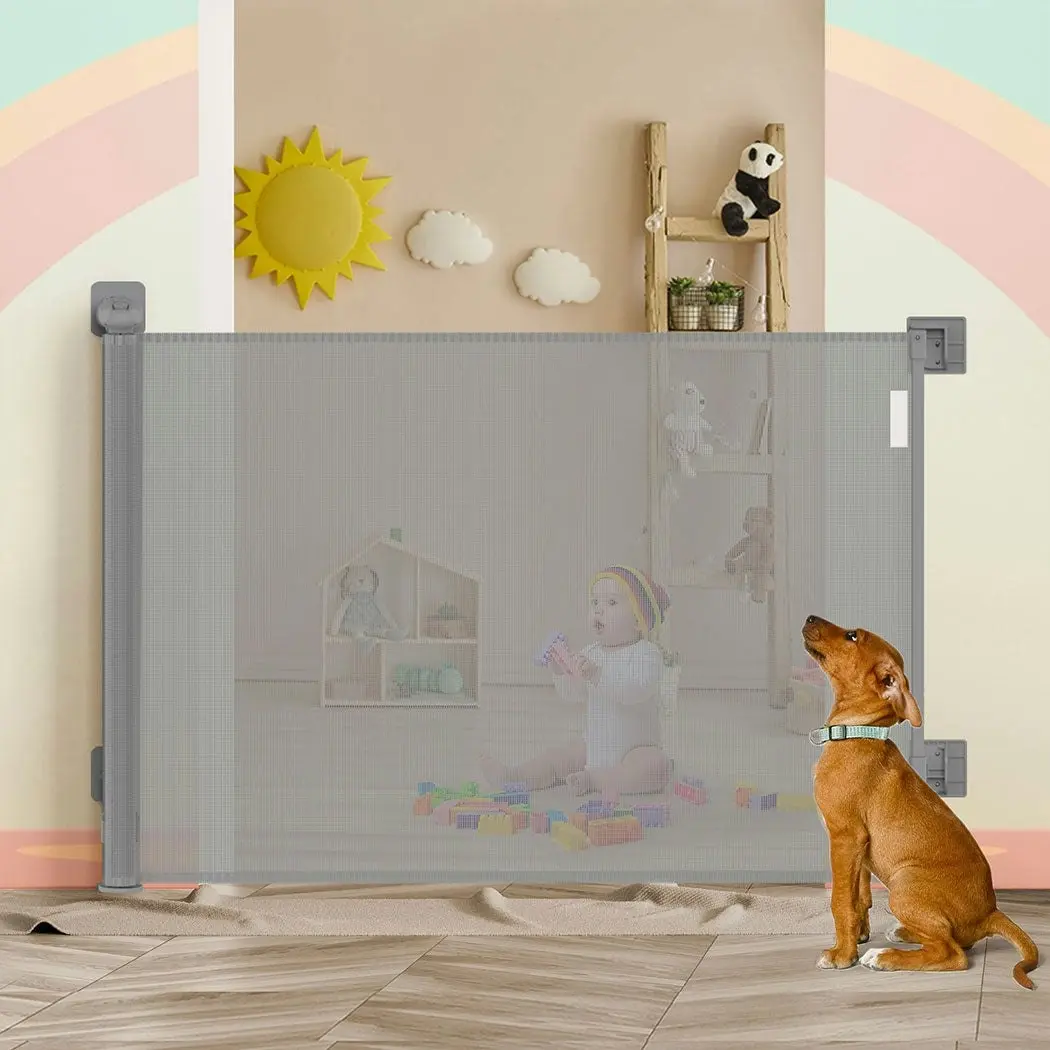 BoPeep Baby Safety Gates Adjustable Retractable Pet Dog Stair Doorways Guard 300