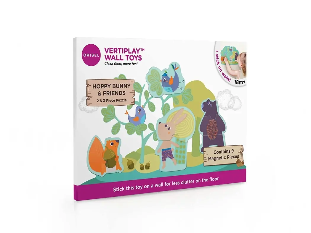 Oribel VertiPlay Wall Toy: Hoppy Bunny and Friends