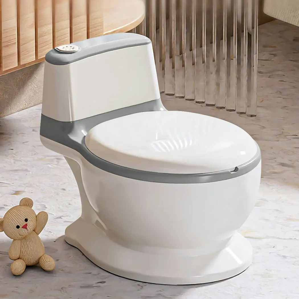 BoPeep Kids Potty Trainer Seat Safety Toilet Training Toddler Non-Slip Grey