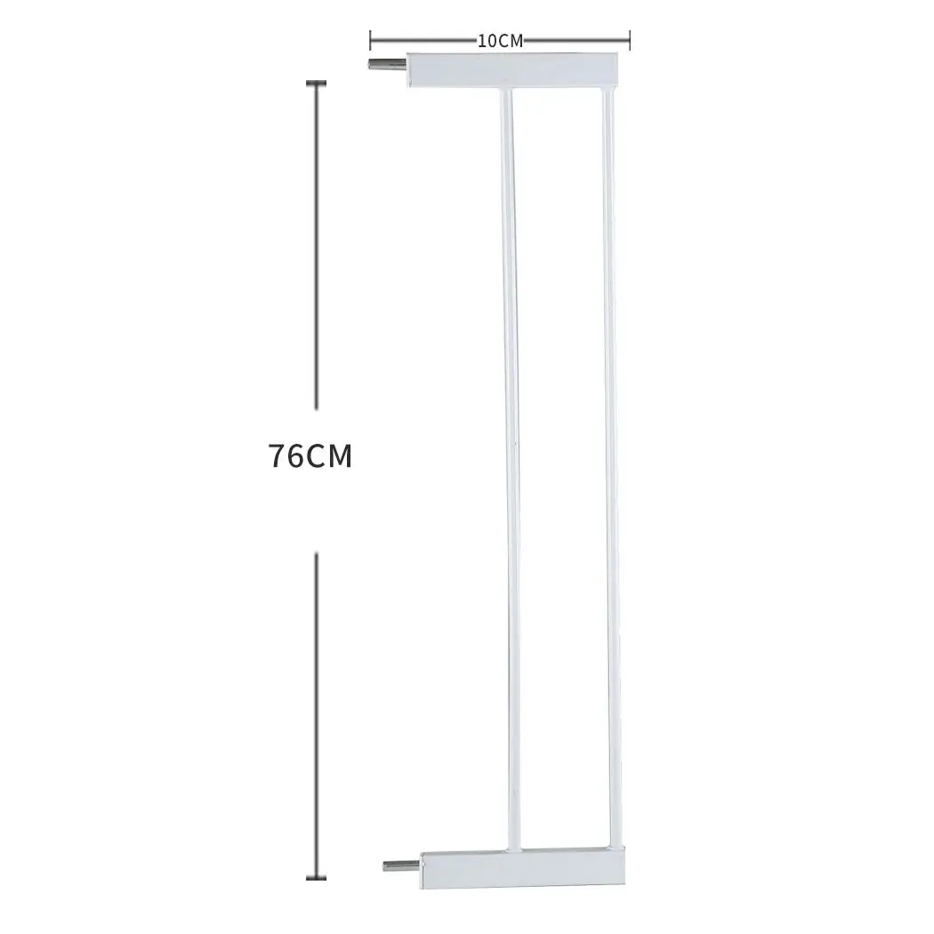 Levede Baby Safety Gate Adjustable Pet Stair Barrier 10cm Door Extension White