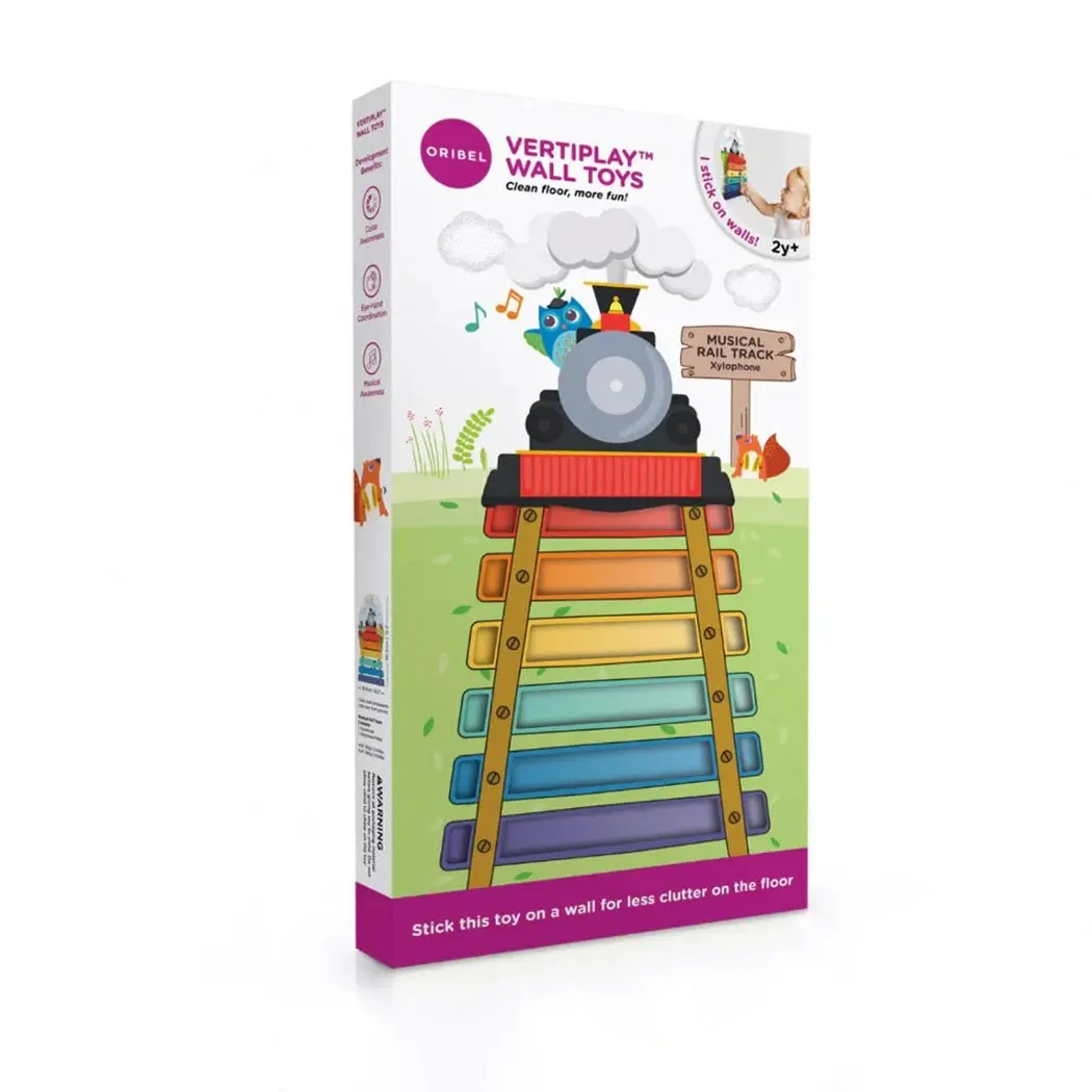 Oribel VertiPlay Wall Toy:  Musical Rail Track Xylophone