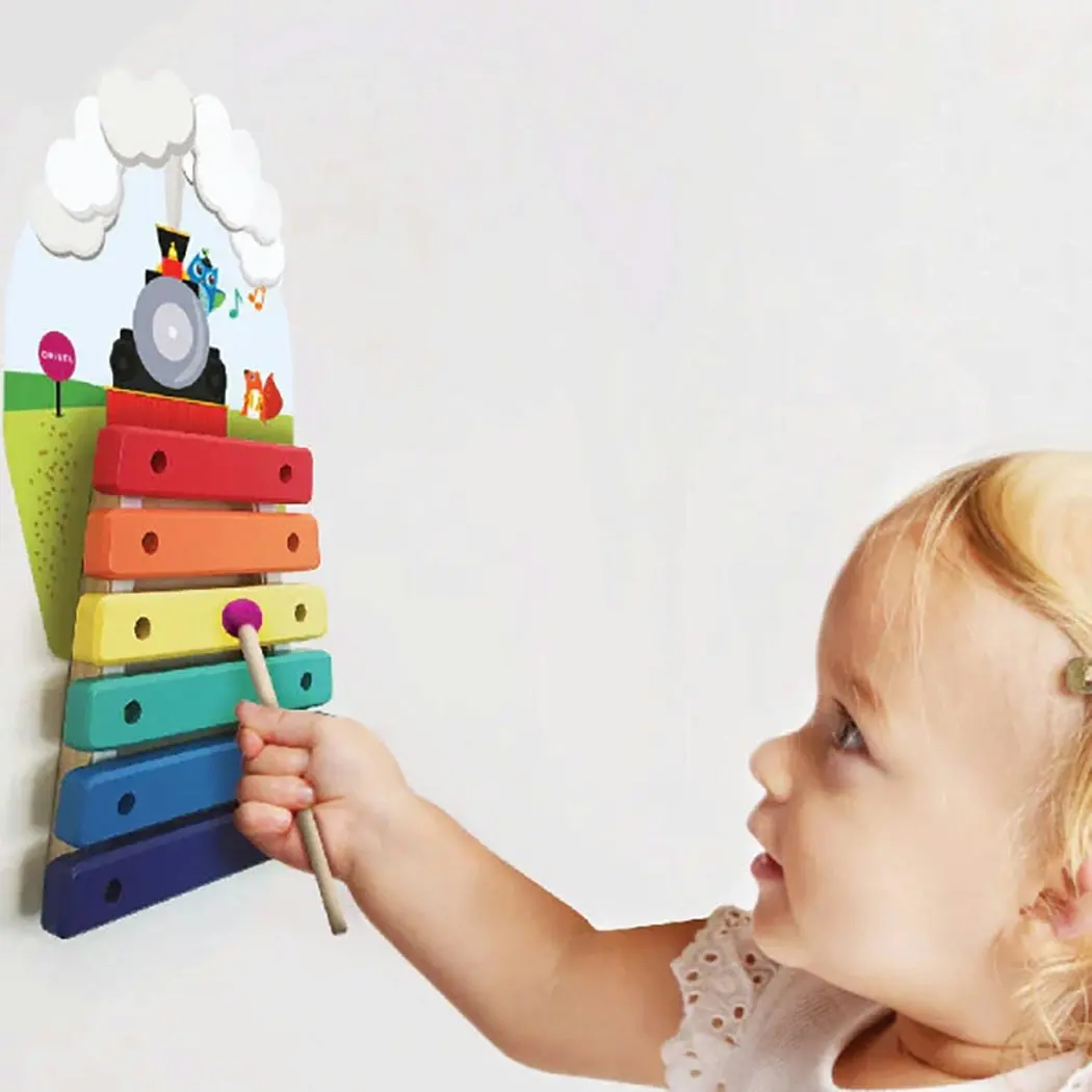 Oribel VertiPlay Wall Toy:  Musical Rail Track Xylophone