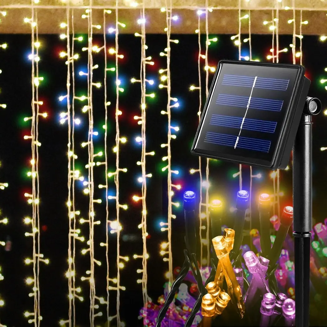 52M 500LED String Solar Powered Fairy Lights Garden Christmas Decor Multi Colour