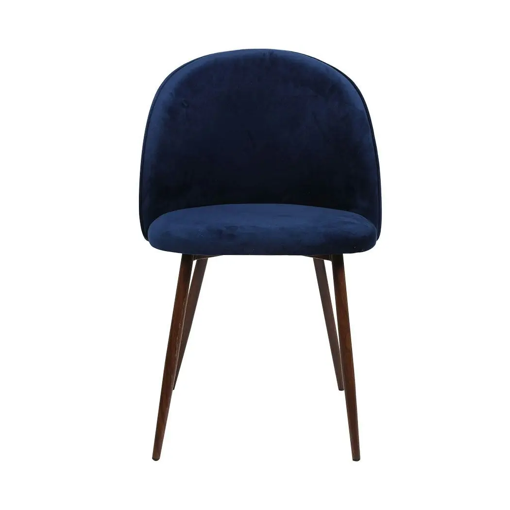 Levede 2x Dining Chairs Seat French Provincial Kitchen Lounge Chair Navy