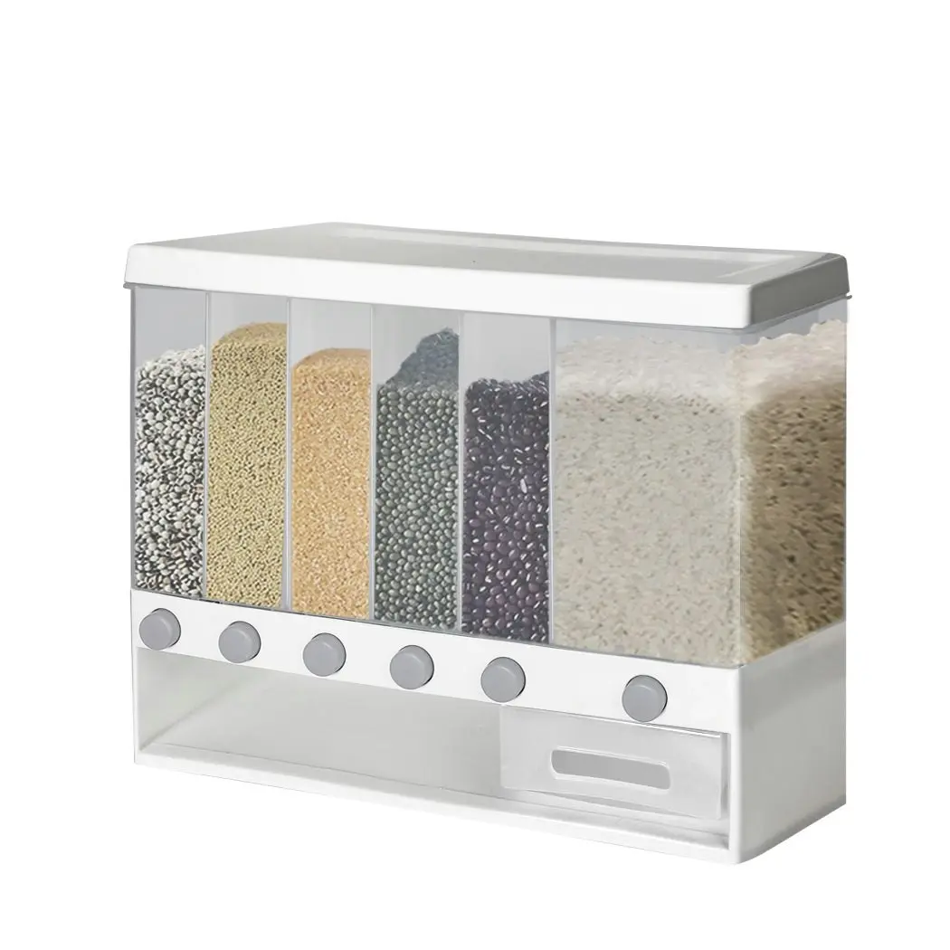 Toque Grain Container Cereal Dispenser 10kg Dry Food Rice Flour Storage Box Wall