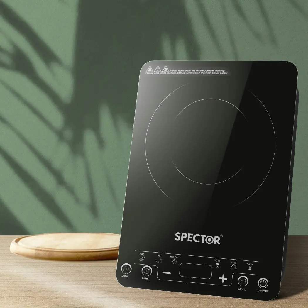 Spector Electric Induction Cooktop Portable Ceramic Kitchen Cooker Touch 2000W