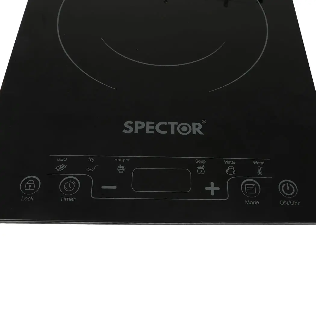 Spector Electric Induction Cooktop Portable Ceramic Kitchen Cooker Touch 2000W