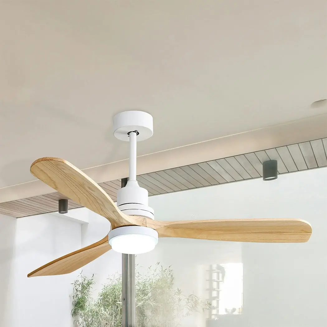 Spector Ceiling Fan 52'' DC Motor Wood Blades with Light LED Remote Control