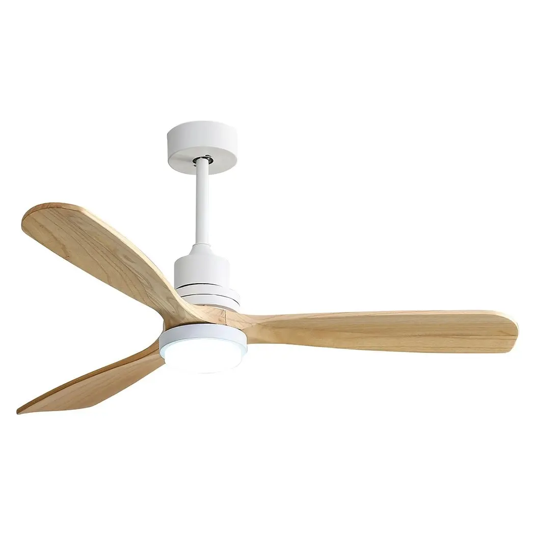 Spector Ceiling Fan 52'' DC Motor Wood Blades with Light LED Remote Control