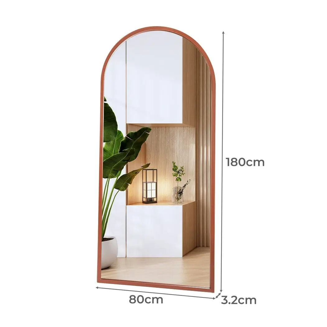 Yezi Full Length Mirrors Floor Dressing Standing Mirror Makeup Arch Bronze 1.8M