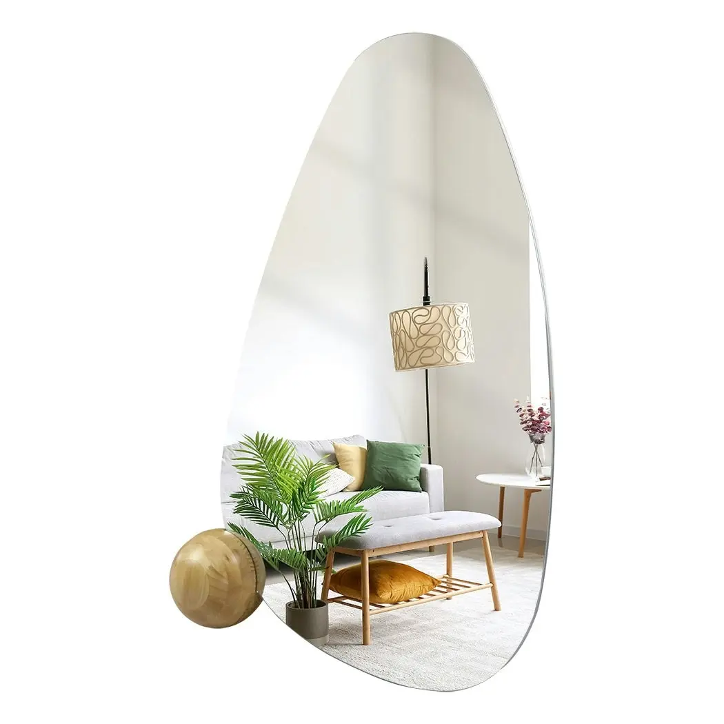 Yezi Full Length Floor Mirror Makeup Standing Mirrors Home Decor Ball Base 160cm