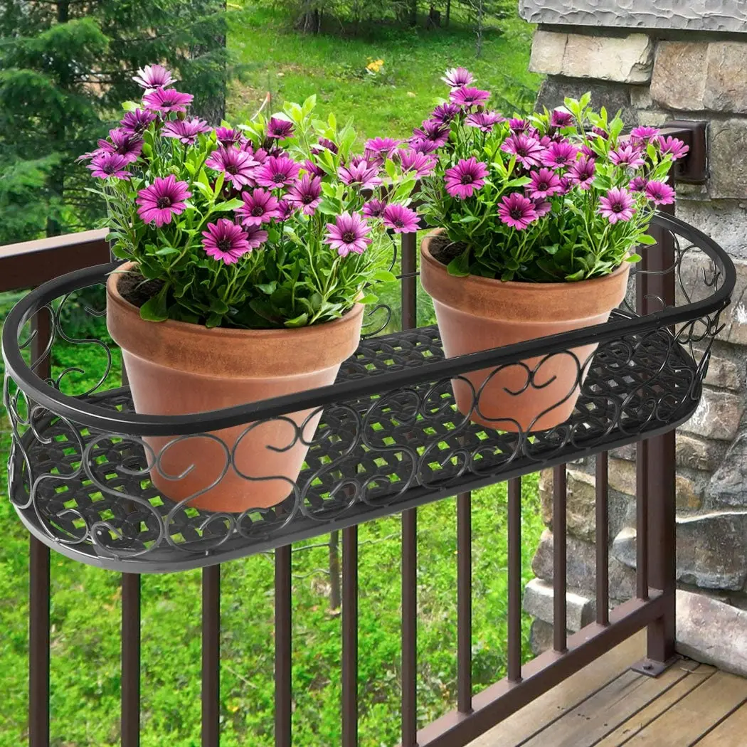 Levede Plant Stand Outdoor Indoor Home Decor Hanging Flower Garden Wall Shelf