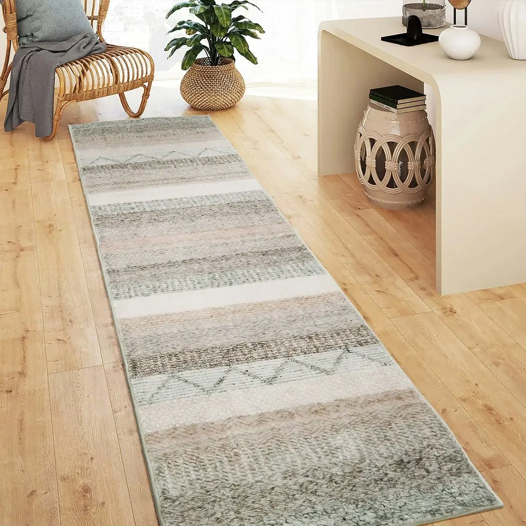 Marlow Floor Rug Hallway Runner Washable Soft Plush Carpet Non Slip 180X60cm