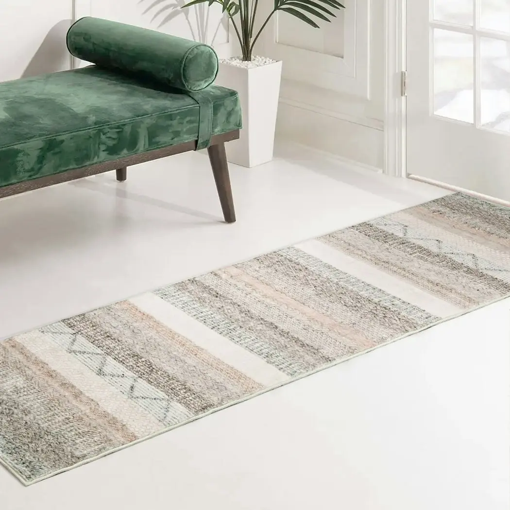 Marlow Floor Rug Hallway Runner Washable Soft Plush Carpet Non Slip 180X60cm