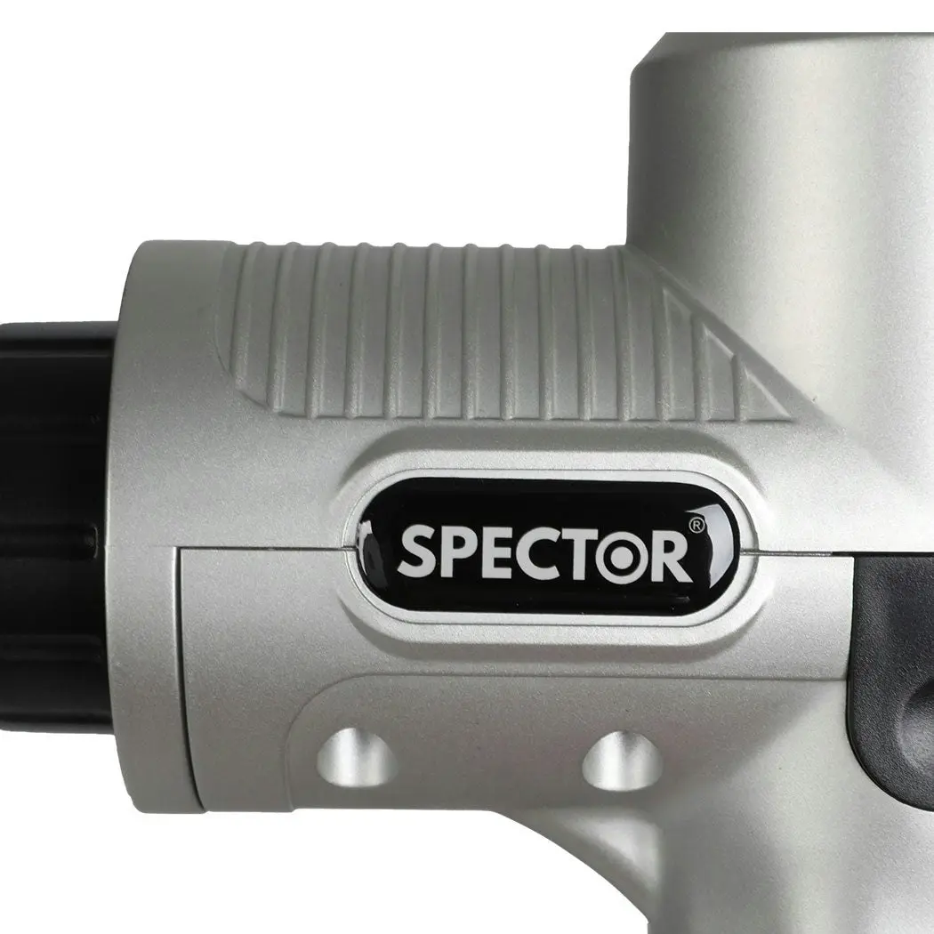 Spector Massage Gun Electric 6 Heads Vibration Massager LCD Deep Muscle Relief