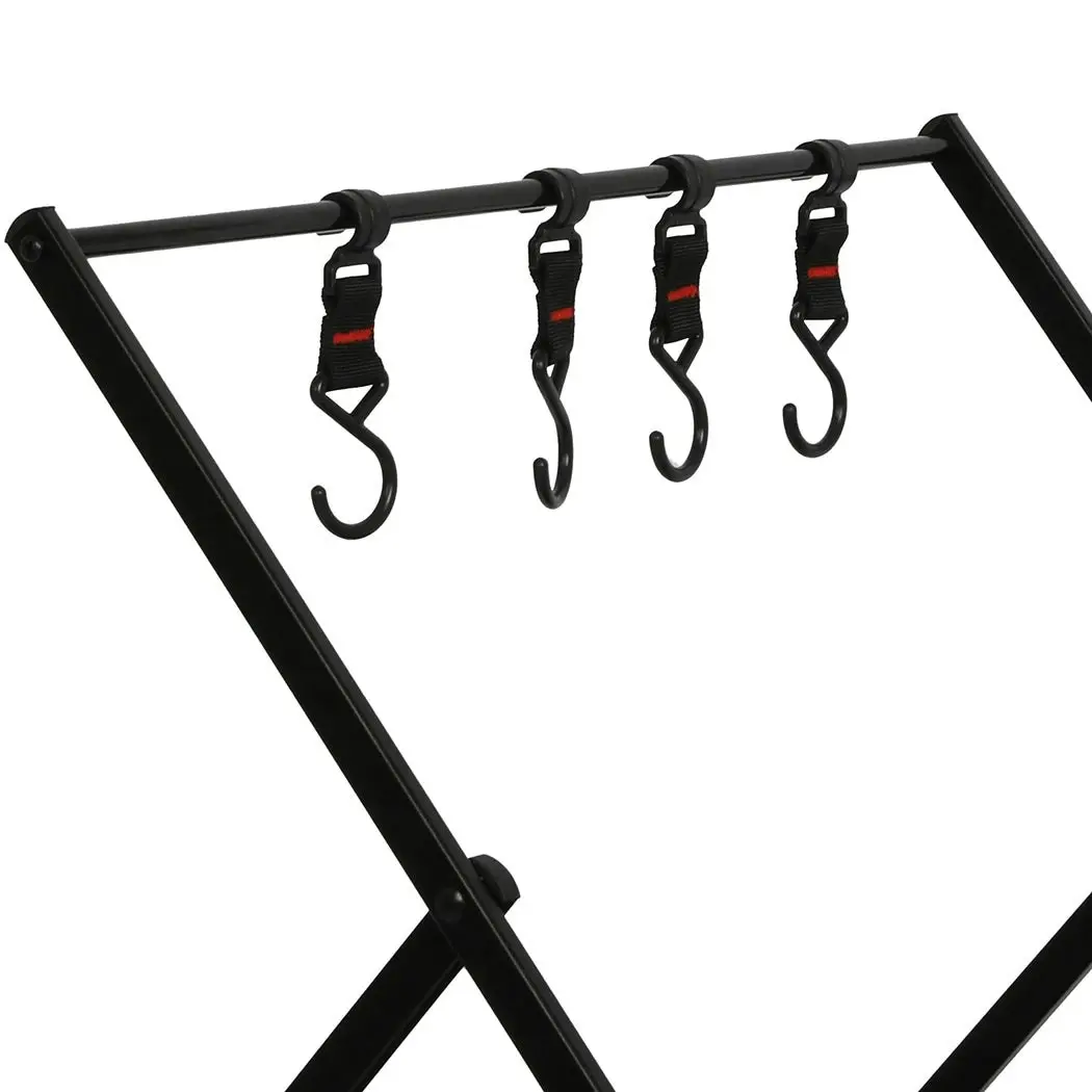 Levede Camping Storage Shelves Portable Hanging Rack Foldable BBQ Picnic Table