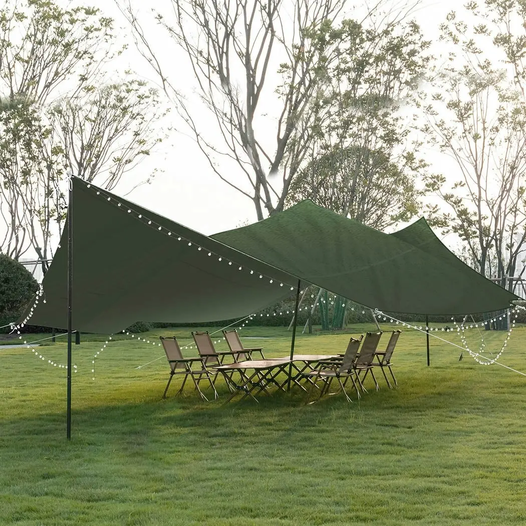 Manan Tarp Tarpaulin Canvas Heavy Duty Camping Canopy Shelter Waterproof 2mx3m