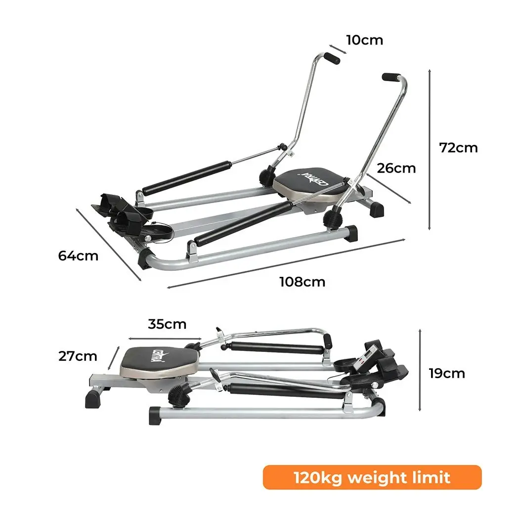 Centra Rowing Machine Rower Hydraulic Resistance Exercise Fitness Gym Cardio