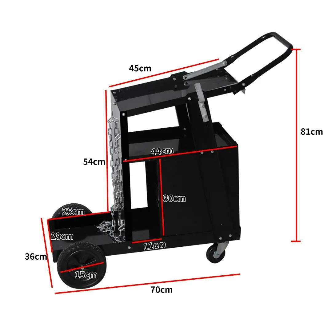 Traderight Group  Welding Cart Trolley Drawer Welder Cabinet MIG TIG ARC MMA Plasma Heavy Duty