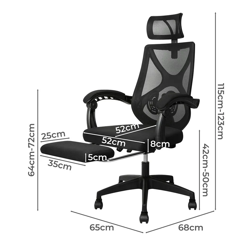 Levede Office Chair Gaming Computer Mesh Chairs Executive Seat Footrest Work