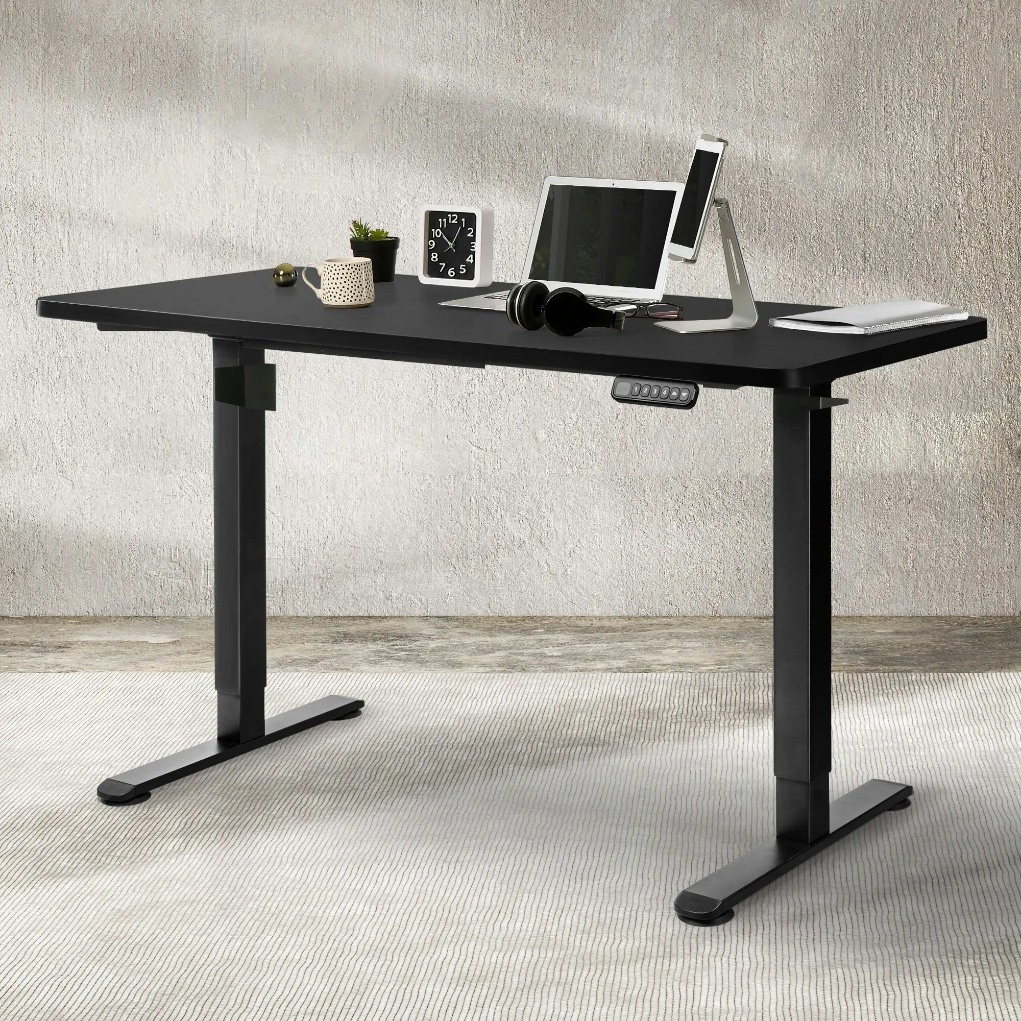 Levede Desktop For Motorised Adjustable Desk Electric Sit Stand Table 140X70CM