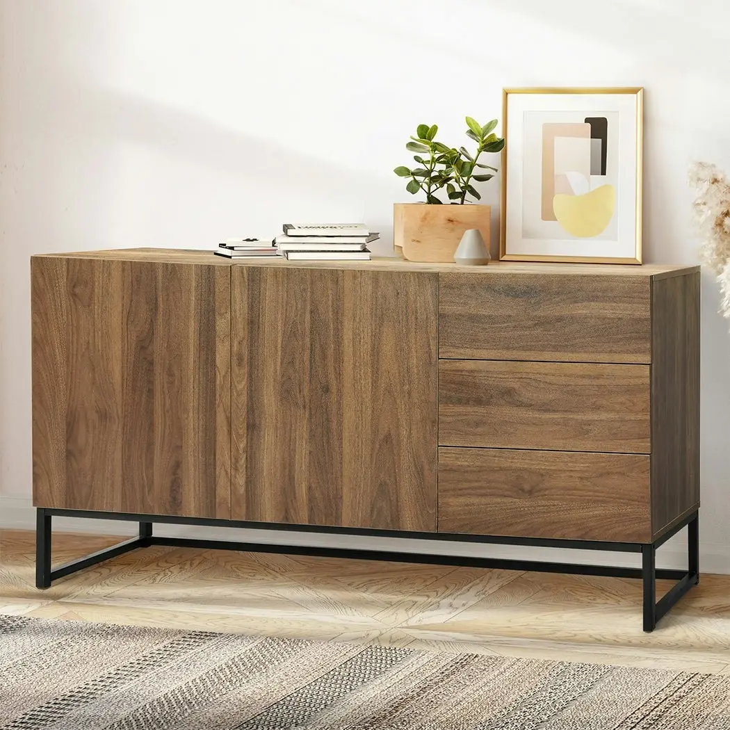 Levede Buffet Sideboard Storage Cabinet Drawers Cupboard Kitchen Hallway 138CM