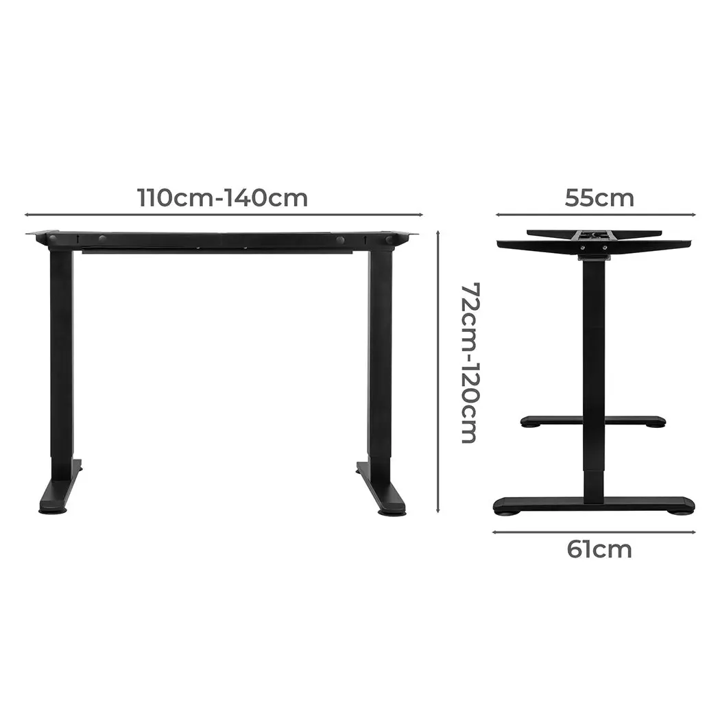 Levede Motorised Standing Desk Frame Only Dual Motor Electric Height Adjustable