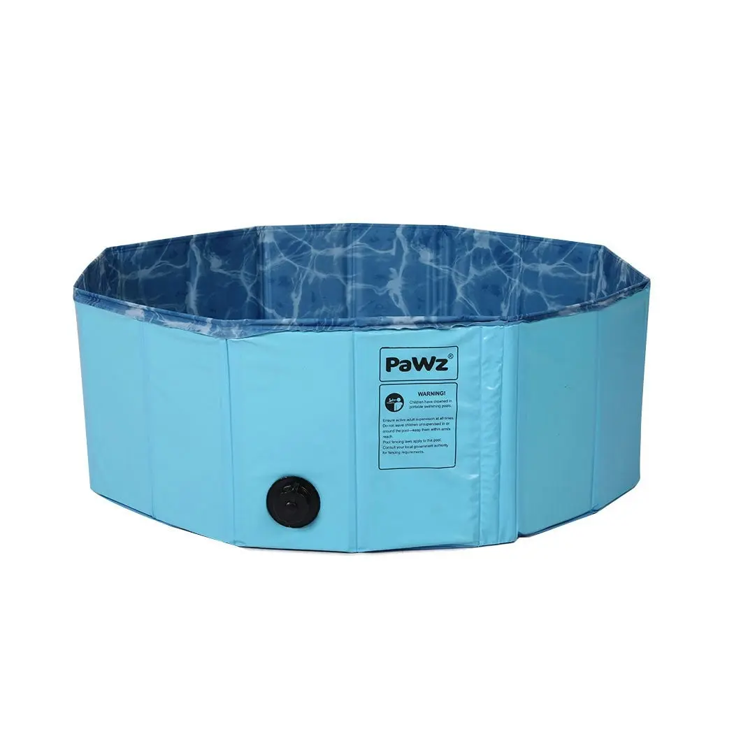 Pawz Folding Swimming Pool Dog Cat Washing Bath Tub Portable Summer Outdoor M