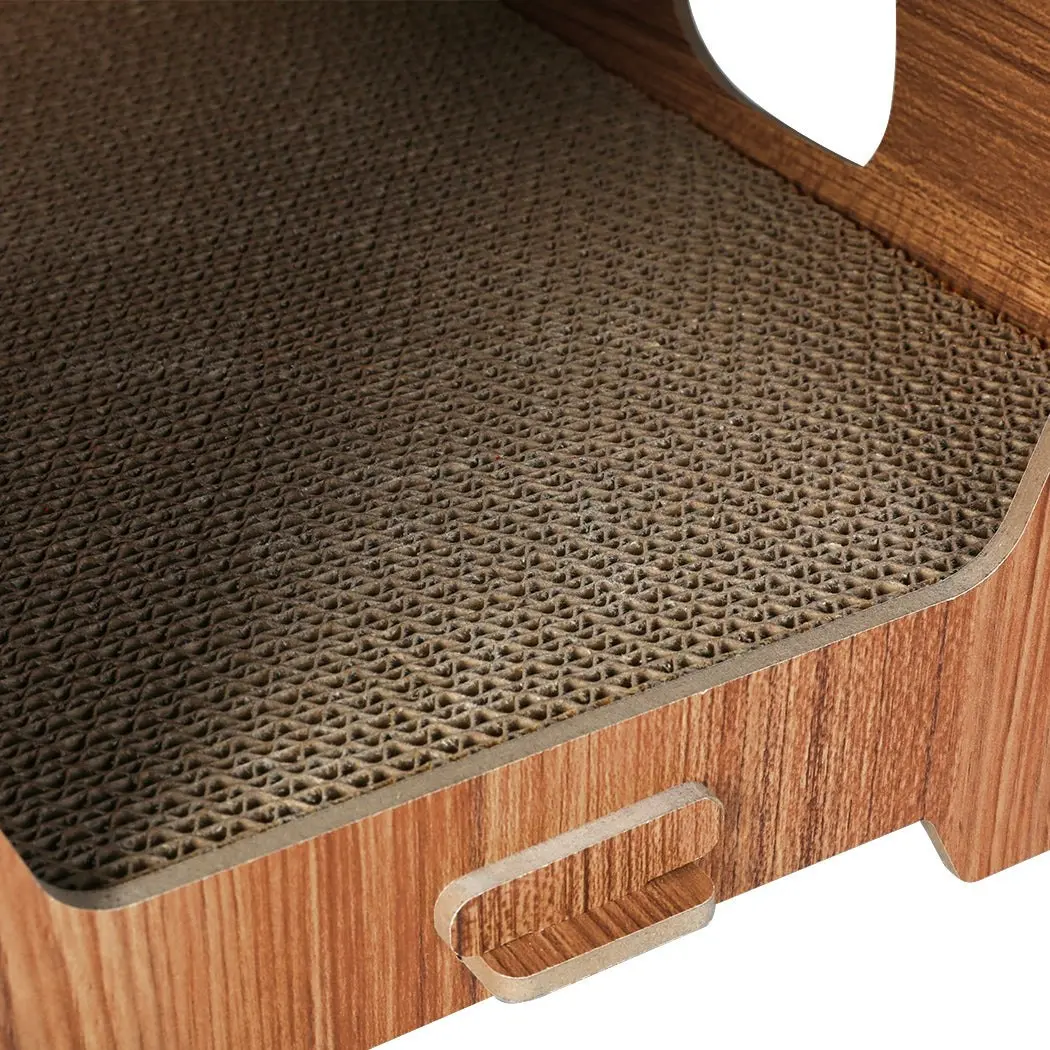 Pawz Cat Scratcher Scratching Board Corrugated Cardboard Scratch Bed Condo House