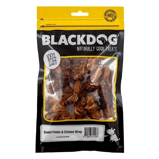 Blackdog Dog Treats Sweet Potato And Chicken Wrap - 150g