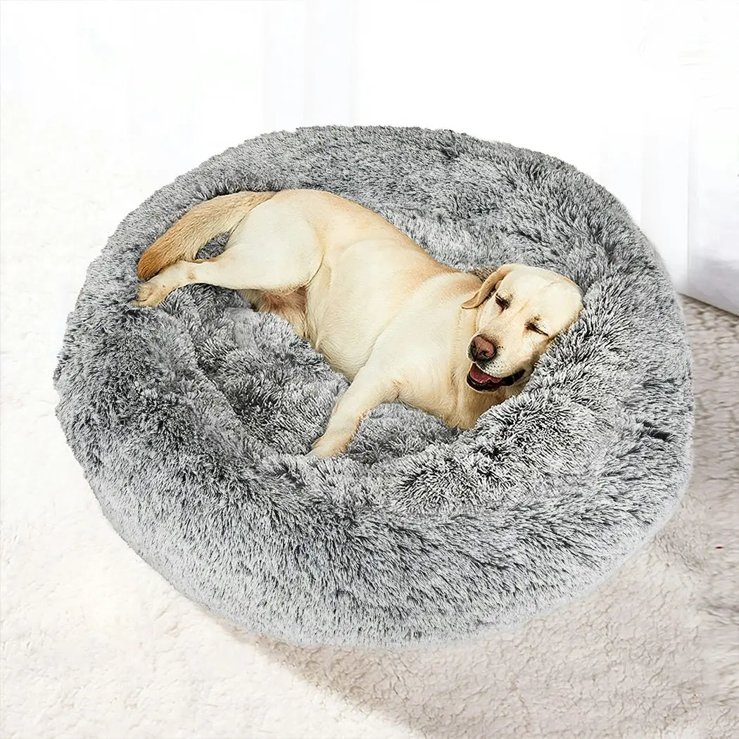 Pawz Pet Bed Memory Foam Dog Donut Calming Nest Fluffy Plush Kennel Soft Warm