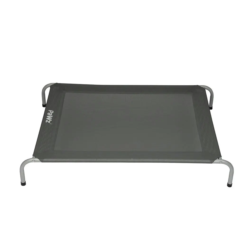 Pawz Elevated Trampoline Pet Bed Dog Puppy Raised Heavy Duty Extra-Large Grey