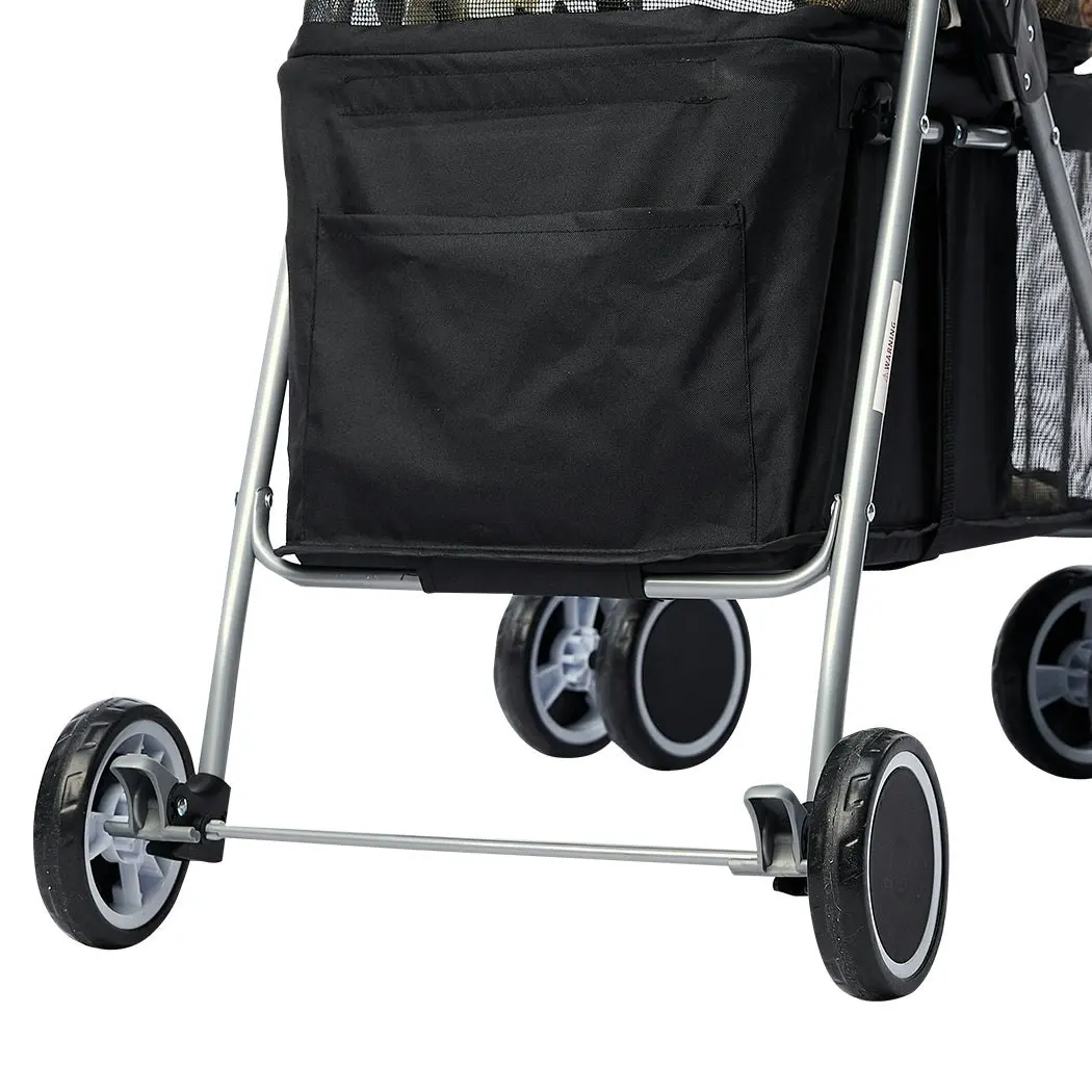 Pawz 4 Wheels Pet Stroller Dog Cat Cage Puppy Pushchair Travel Walk Carrier Pram